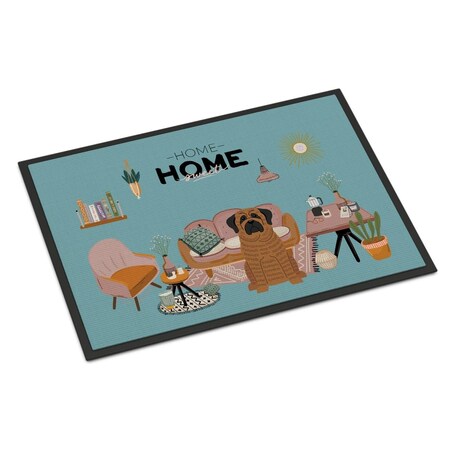Carolines Treasures 18 x 27 in. Brindle Mastiff Sweet Home Indoor or Outdoor Mat CK7860MAT